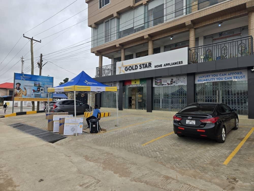 Gold Star storefront in Accra
